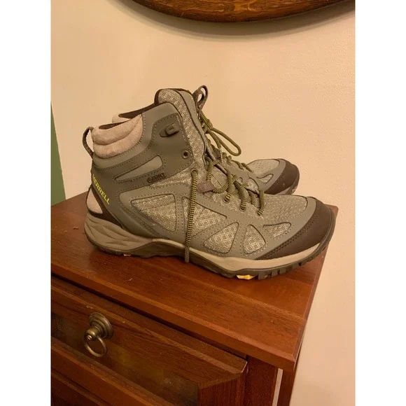 Merrell Dusty Olive siren sport q2 Gore Tex Women Hiking Boots Size 10 - Picture 3 of 6